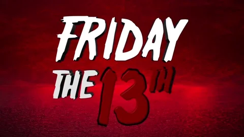 Animated video with a Friday the 13th theme Stock Footage 327920001