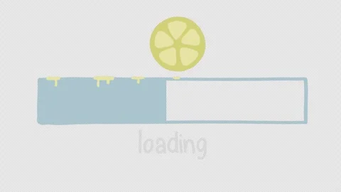 Animated video lemon thinking loading Stockbeeldmateriaal 336778524