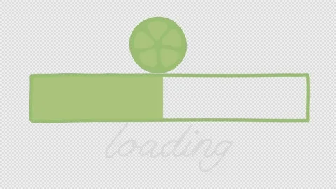 Animated video lime thinking loading Stockbeeldmateriaal 336719222