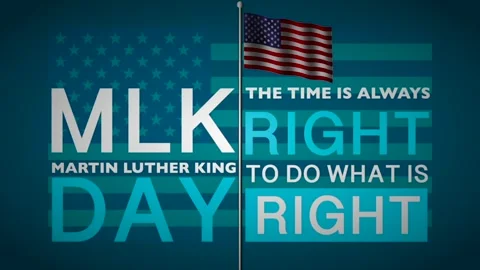 Animated video with a MLK Day theme. Stock Footage 325619656