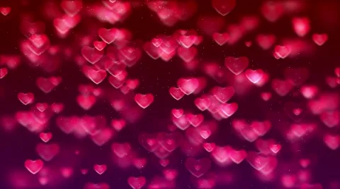 Animated video motion background - hearts pop Stock Footage 66468372