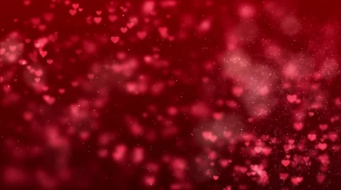Animated video motion background - Lots of small tiny hearts Stock Footage 66466921