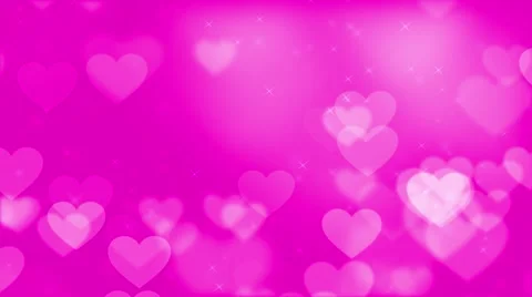 Animated video motion background - Pink love and hearts background Stock Footage 66468133