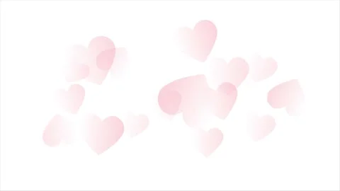 Animated video of pink gradient hearts overlapping each other. Stock Footage 168536965
