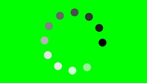 Animated video of several small circles moving in a circle like a buffering Stock Footage 231814576