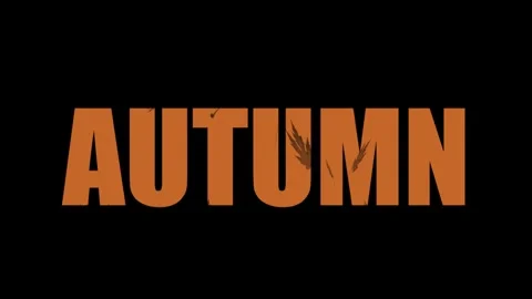 Animated Video in Text Effect Word Autumn 스톡 동영상 337529762