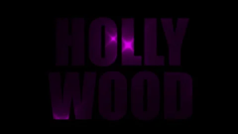 Animated Video in Text Effect Word Hollywood 스톡 동영상 337529784