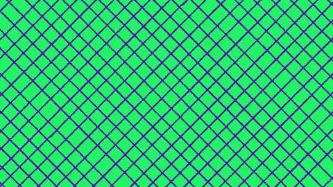 Animated video texture of a hand-drawn purple diamond grid pattern. Stock Illustration