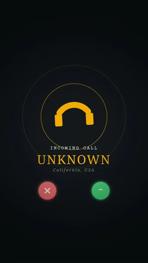 Animated vintage incoming call visual interface in smartphone Stock Footage 346566395