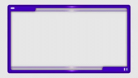 Animated violet Overlay for Streaming  with alpha channel. Stock Footage 305301723