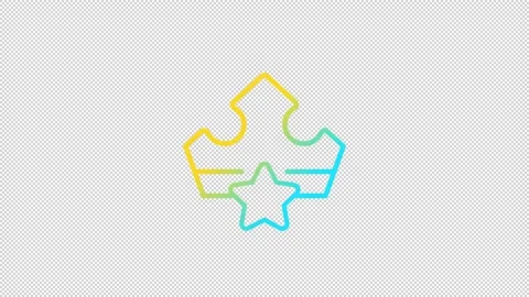 Animated VIP bonus gradient ui icon Stock Footage 223123700