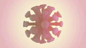 Animated virus in the body in the macro scale on background. 3D Stock Footage 86013196