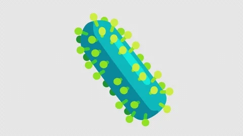 Animated virus cell. Stock Footage 274938899