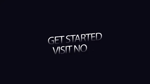 Animated visit now Typography on colorful Screen Background Get started Stock Footage 322960757