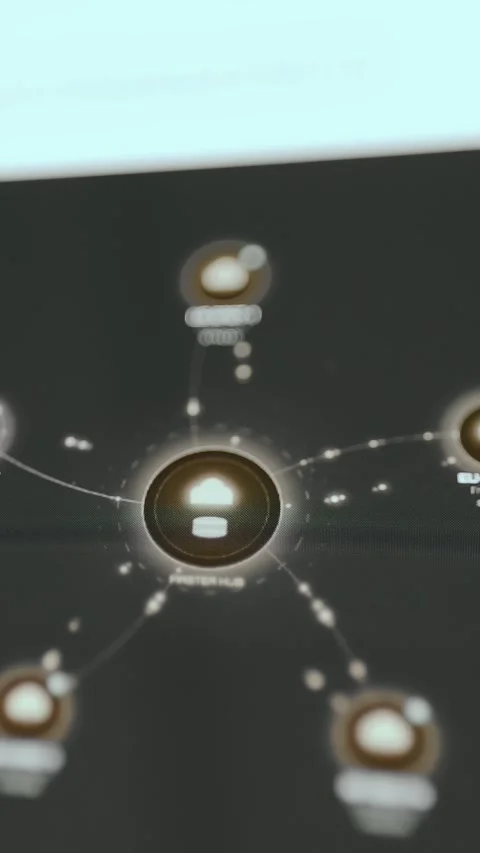 Animated visualization of cloud data synchronization process Vídeo Stock 332464988