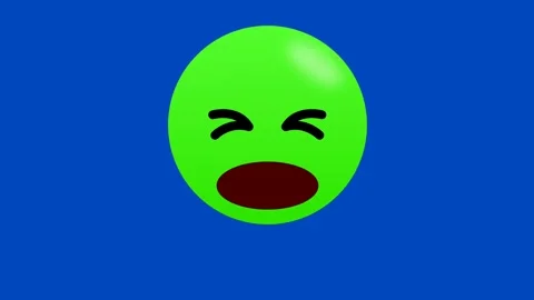 Animated vomiting expression emoji Stock Footage 281439172