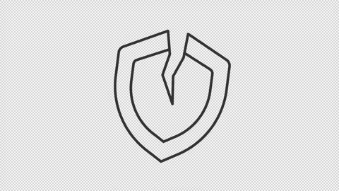 Animated vulnerability icon Stock Footage 288297809