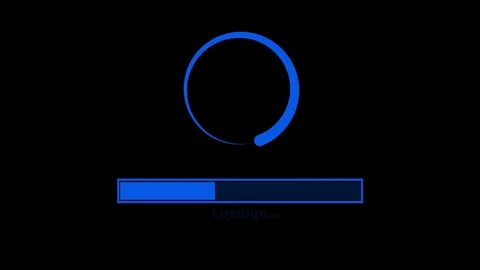 Animated Waiting Loading Progress Bar with Smooth Loop Motion 库存影片 315768215