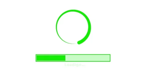 Animated Waiting Loading Progress Bar with Smooth Loop Motion Stock-Footage 315768421
