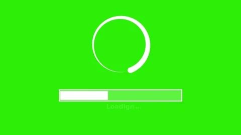 Animated Waiting Loading Progress Bar with Smooth Loop Motion Video stock 315768473