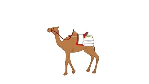 Animated Walking Camel Stock Footage 278342308