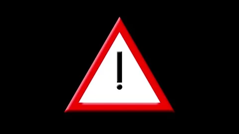 Animated of warning concept icon. Stock Footage 332584740