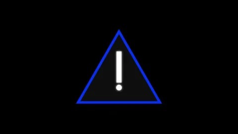 Animated of warning concept icon. Stock Footage 332584746