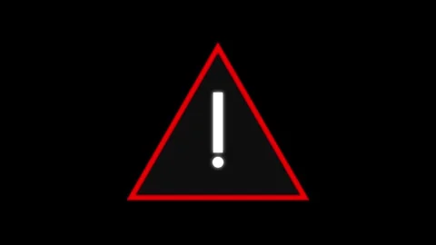 Animated of warning concept icon. Stock Footage 332584750