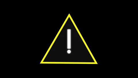 Animated of warning concept icon. Stock Footage 332584755