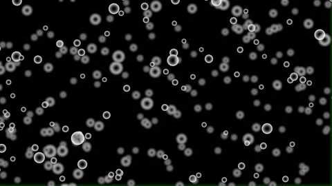 Animated water bubble effect isolated on black background, Stock Footage 273138476