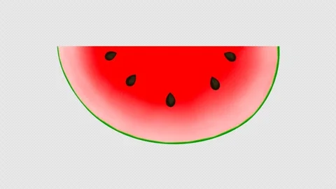 Animated watermelon slice . Stock Footage 276375957