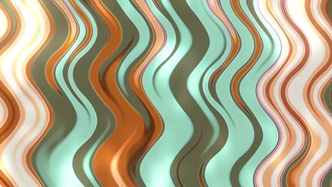 Animated waveform background with moving curved stripes Video stock 276607348