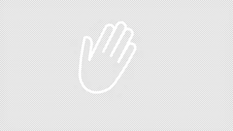 animated waving hand goodbye