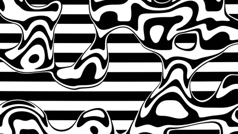 Animated wavy line motion graphic background. Seamless looped Abstract motion 動画素材 339326869