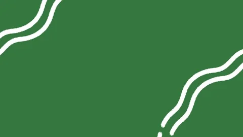Animated Wavy Lines Corner on Green Screen, Abstract Motion Graphic Overlay Stock Footage 329940837