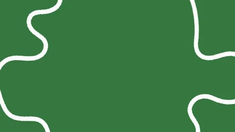 Animated Wavy Lines Corner on Green Screen, Abstract Motion Graphic Overlay Stock Footage 329940887