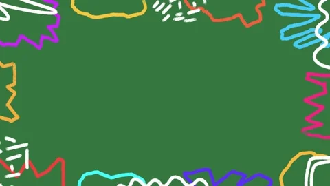 Animated Wavy Lines Corner on Green Screen, Abstract Motion Graphic Overlay Stock Footage 329940899