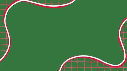 Animated Wavy Lines Corner on Green Screen, Abstract Motion Graphic Overlay Stock Footage 329940912