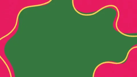 Animated Wavy Lines Corner on Green Screen, Abstract Motion Graphic Overlay Stock Footage 329940926