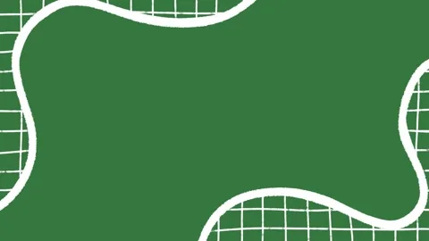 Animated Wavy Lines Corner on Green Screen, Abstract Motion Graphic Overlay Stock Footage 329940927