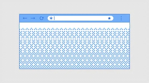 Animated web browser window icon in y2k style with ice effect Stock Footage 295251168