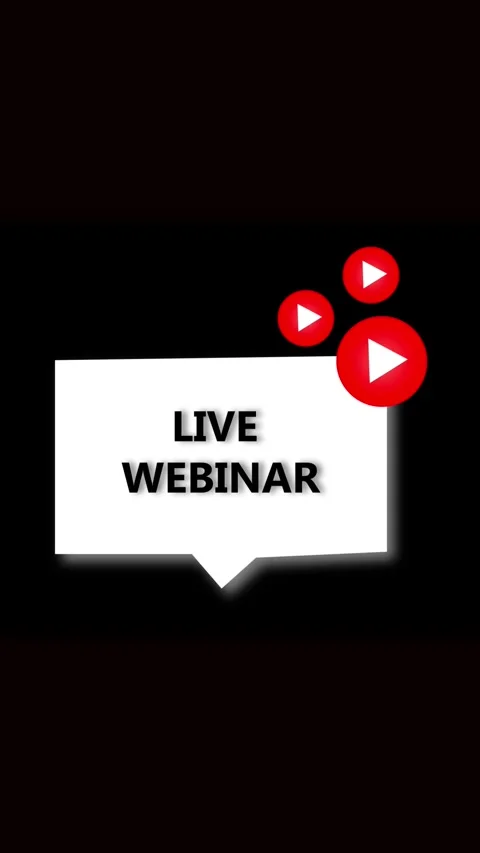 Animated webinar announcement vertical video loop with social media promoti.. Stock Footage 344282599