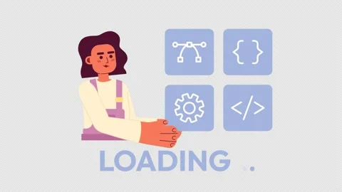 Animated website builder loader Stock-Footage 237159230