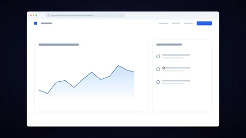 Animated website building in browser with sections and dashboard assembling. 4K Video stock 348234618