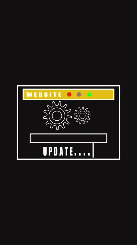 Animated website loading screen gold yellow black minimalist interface vert.. Stock Footage 321629843