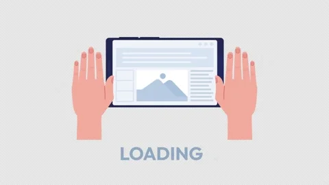 Animated website updating loader 스톡 동영상 236090435