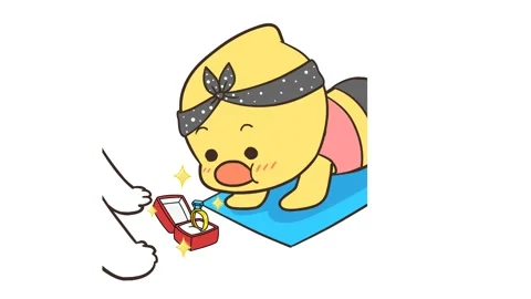 Animated Wedding Ring Box - White Background Stock Footage 282781937