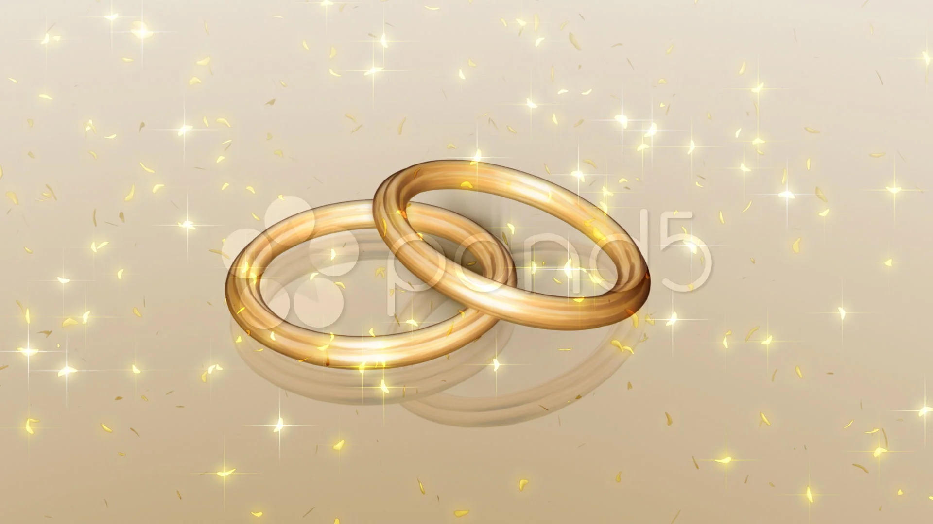 Premium Photo | Romantic gold wedding rings on sparkling background with  copy space for an invitation or greeting ca