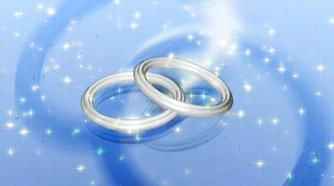 Animated Wedding Rings Background | Stock Video | Pond5