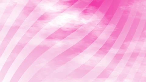 Animated white and pink gradient background design with pink stripes and clouds Stock Footage 327945411